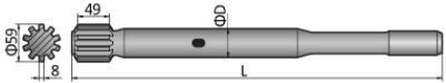 Shank Adapter HL/RD/HLX HLX 5, HLX 5T